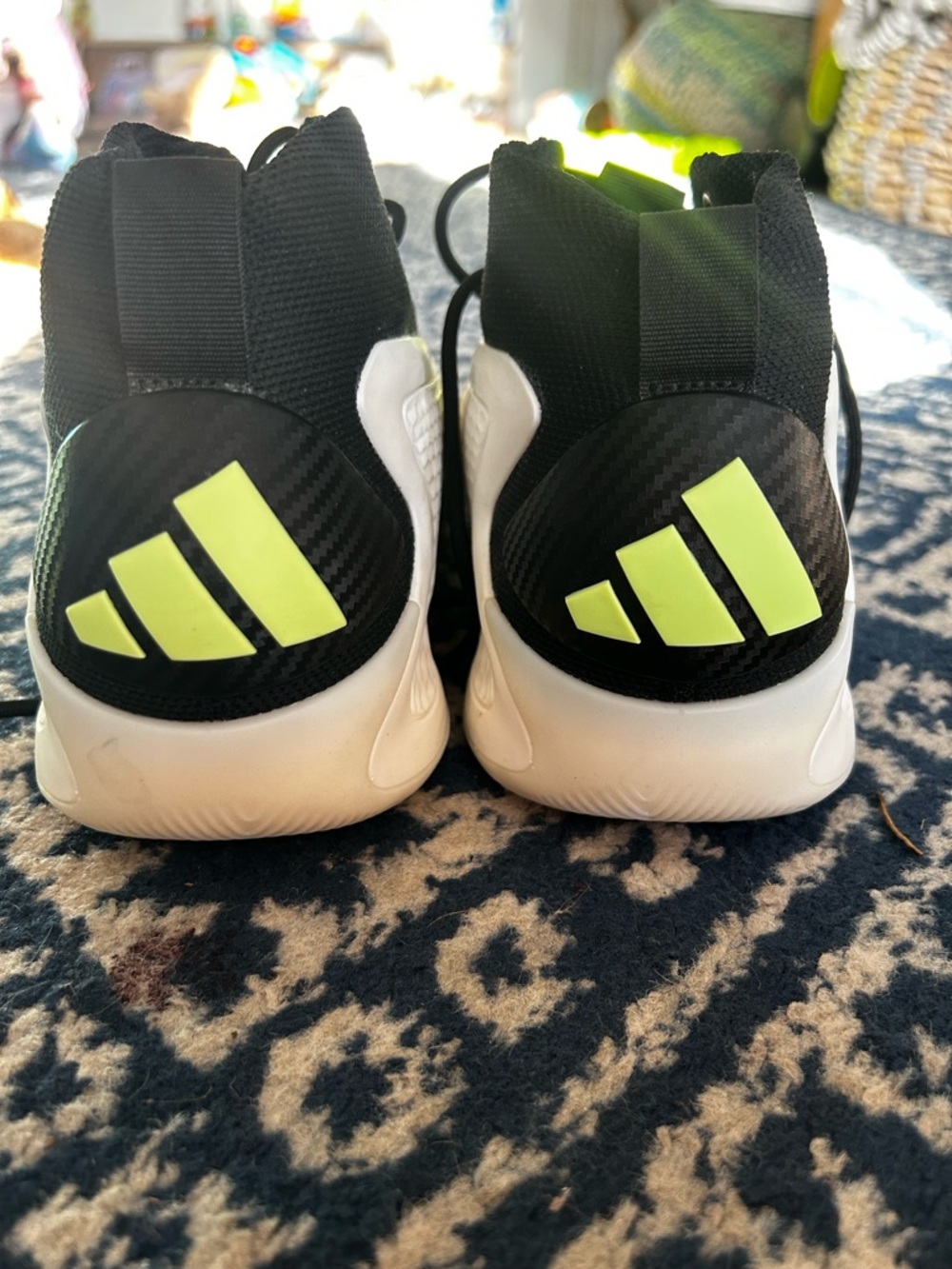 adidas Black, White and Gray Men's Low-Top Sneakers - Picture 4 of 6